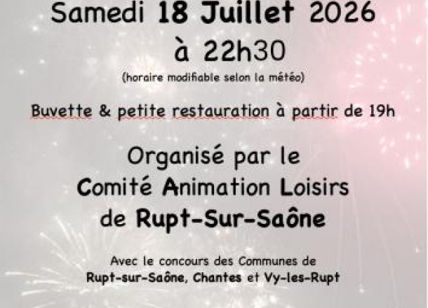 Feux d'artifice de Rupt-Sur-Sa�ne