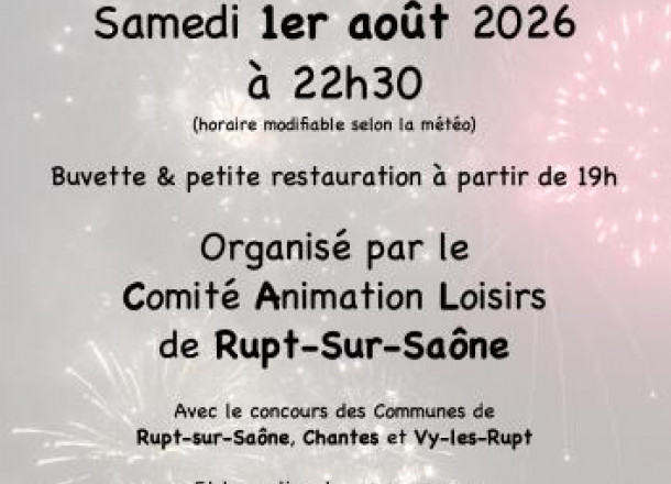 Feux d'artifice de Rupt-Sur-Saône