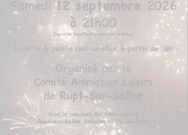 Feux d'artifice de Rupt-Sur-Sa�ne