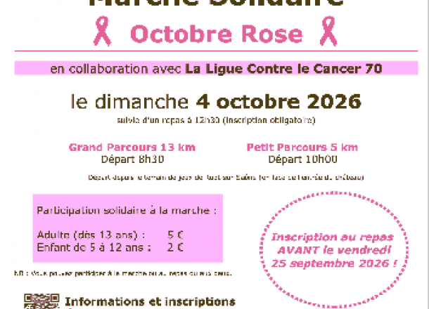 Octobre Rose - Marche solidaire
