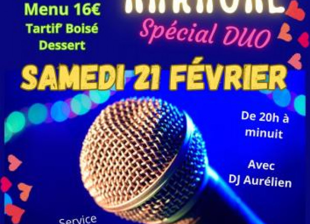 Repas Karaoké Spécial DUO