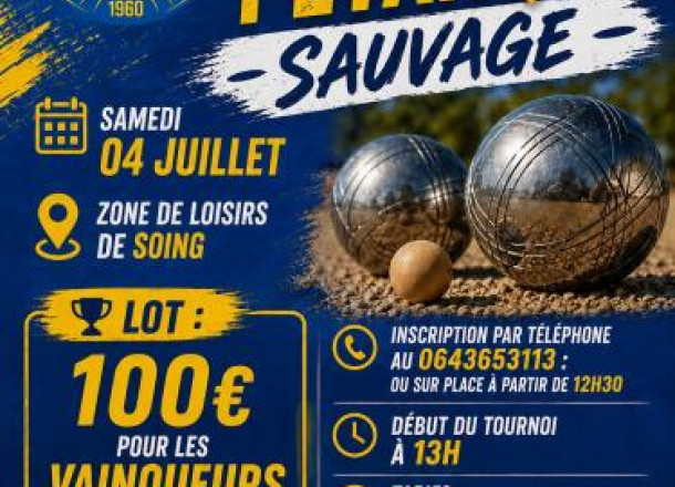 Tournoi de p�tanque sauvage 
